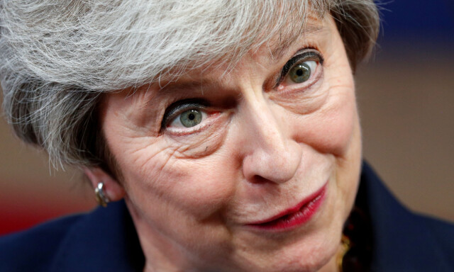 Britain's Prime Minister Theresa May arrives at an European Union leaders summit in Brussels, Belgium October 17, 2018. REUTERS/Francois Lenoir TPX IMAGES OF THE DAY